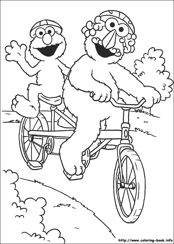 Sesame Street coloring picture